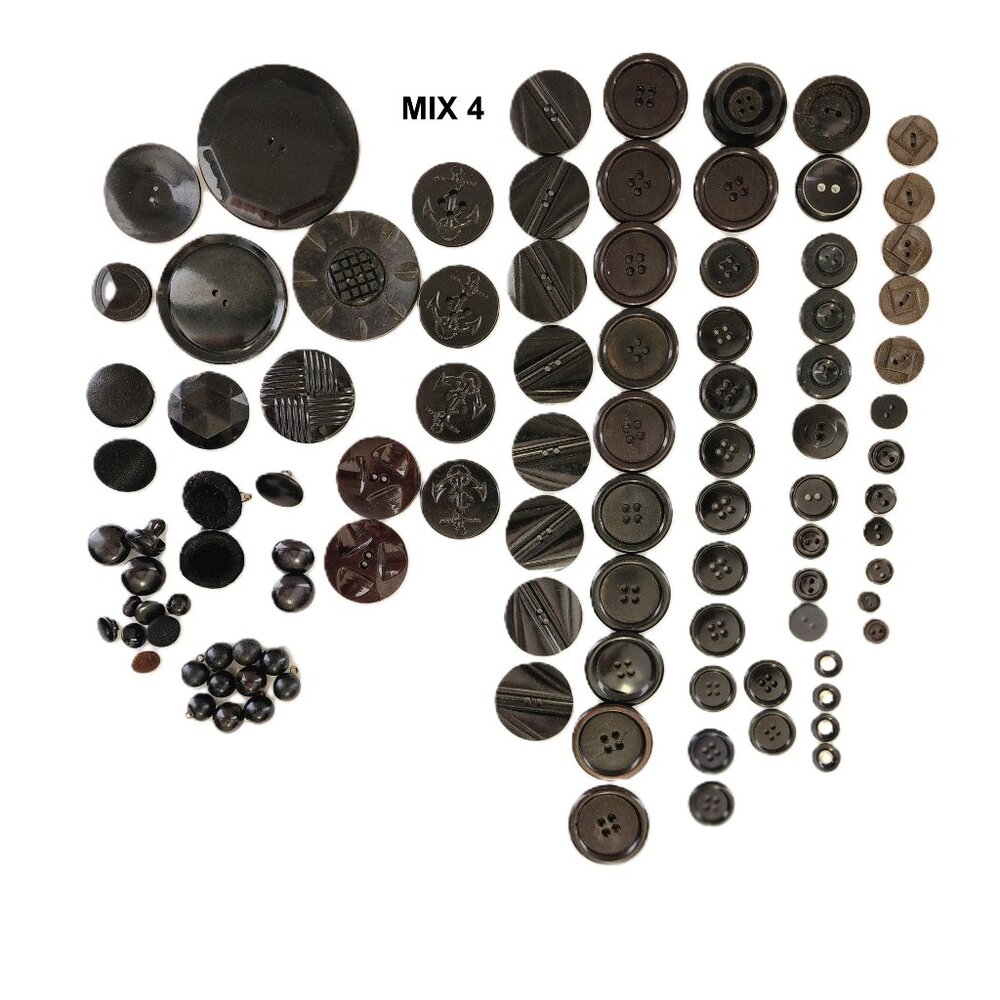 Antique Vintage Button Assorted Mix Lot 4 RARE COLLECTIBLE